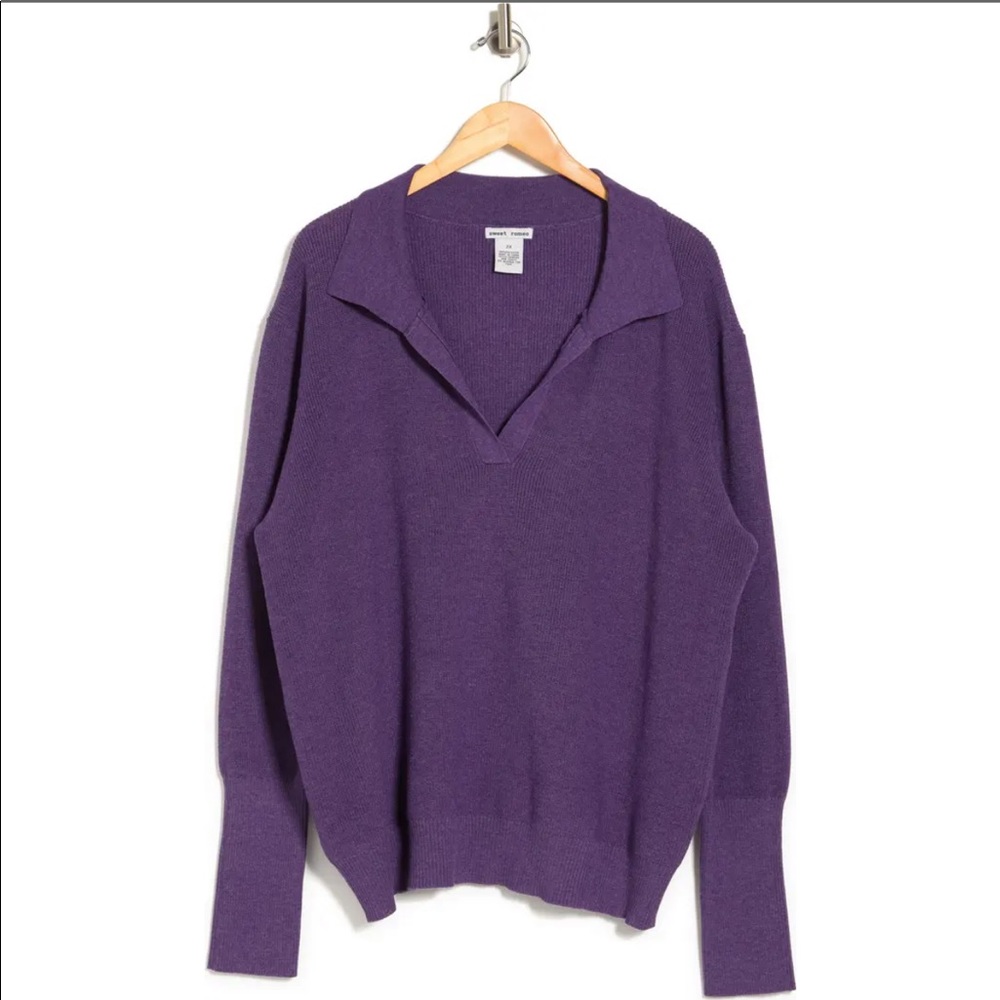 Sweet Romeo Collared Pullover - Picture 3 of 6